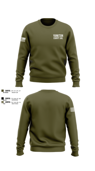 Crew Neck Sweatshirt, Yankton County Jail, Police, Teamtime, Team time, sublimation, custom sports apparel, team uniforms, spirit wear, spiritwear, sports uniforms, custom shirts, team store, custom team store, fundraiser sports, apparel fundraiser