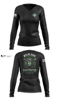 Wildland Security Group Women's Long Sleeve V-neck Shirt - 11
