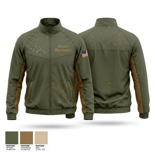 Windbreaker, Diesel mechanic, Army, Teamtime, Team time, sublimation, custom sports apparel, team uniforms, spirit wear, spiritwear, sports uniforms, custom shirts, team store, custom team store, fundraiser sports, apparel fundraiser