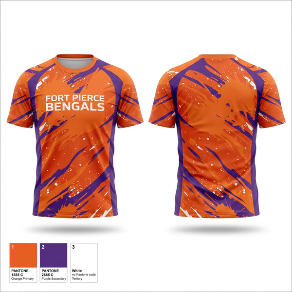 Short Sleeve Performance Shirt, Fort Pierce Bengals, , Teamtime, Team time, sublimation, custom sports apparel, team uniforms, spirit wear, spiritwear, sports uniforms, custom shirts, team store, custom team store, fundraiser sports, apparel fundraiser