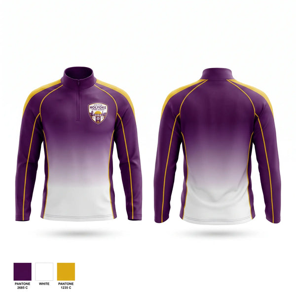 Quarter Zip Jacket, United Holyoke Futbol Academy, Women's Soccer, Teamtime, Team time, sublimation, custom sports apparel, team uniforms, spirit wear, spiritwear, sports uniforms, custom shirts, team store, custom team store, fundraiser sports, apparel fundraiser