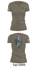 B Co 1/114th Maintenance 9686057 Women's Short Sleeve V-neck Shirt - 68