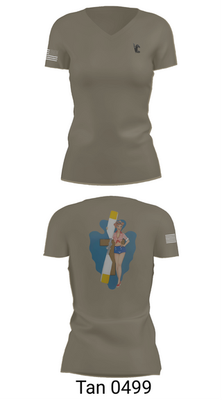 Womens Short Sleeve Vneck Shirt, B Co 1/114th Maintenance, Army, Teamtime, Team time, sublimation, custom sports apparel, team uniforms, spirit wear, spiritwear, sports uniforms, custom shirts, team store, custom team store, fundraiser sports, apparel fundraiser