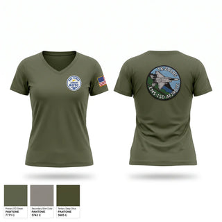 Womens Short Sleeve Vneck Shirt, Echo TX-20105, Air Force, Teamtime, Team time, sublimation, custom sports apparel, team uniforms, spirit wear, spiritwear, sports uniforms, custom shirts, team store, custom team store, fundraiser sports, apparel fundraiser