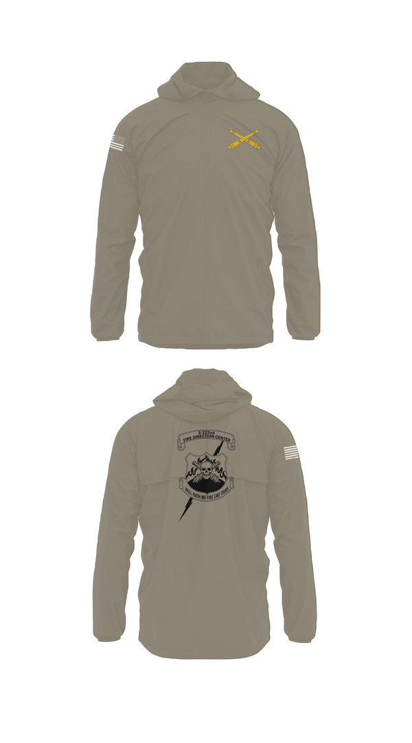 Windbreaker, 2-222 FA, Army, Teamtime, Team time, sublimation, custom sports apparel, team uniforms, spirit wear, spiritwear, sports uniforms, custom shirts, team store, custom team store, fundraiser sports, apparel fundraiser
