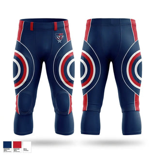 Integrated Football Pants, ALA Patriots, , Teamtime, Team time, sublimation, custom sports apparel, team uniforms, spirit wear, spiritwear, sports uniforms, custom shirts, team store, custom team store, fundraiser sports, apparel fundraiser