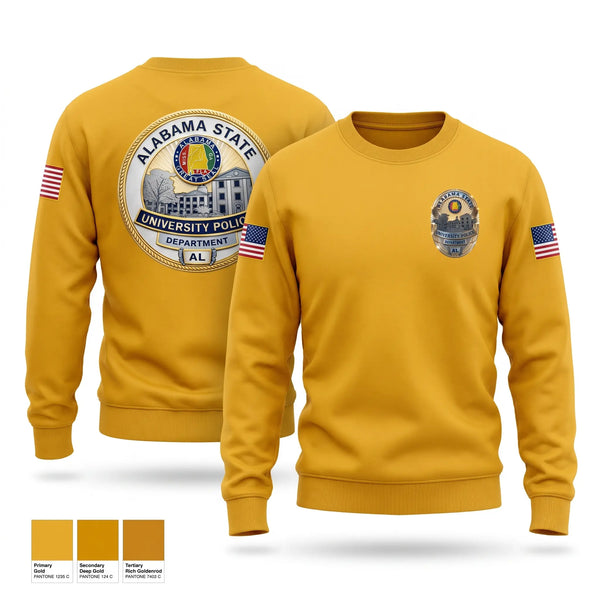 Crew Neck Sweatshirt, Alabama State University Police Department, Police, Teamtime, Team time, sublimation, custom sports apparel, team uniforms, spirit wear, spiritwear, sports uniforms, custom shirts, team store, custom team store, fundraiser sports, apparel fundraiser