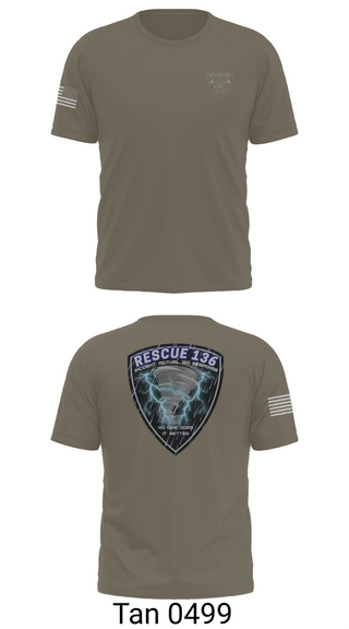 Short Sleeve Performance Shirt, Rescue 136, Fire Department, Teamtime, Team time, sublimation, custom sports apparel, team uniforms, spirit wear, spiritwear, sports uniforms, custom shirts, team store, custom team store, fundraiser sports, apparel fundraiser