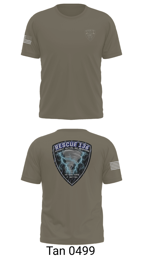 Short Sleeve Performance Shirt, Rescue 136, Fire Department, Teamtime, Team time, sublimation, custom sports apparel, team uniforms, spirit wear, spiritwear, sports uniforms, custom shirts, team store, custom team store, fundraiser sports, apparel fundraiser
