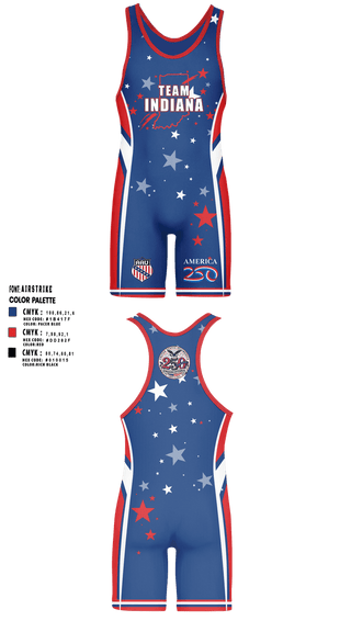 Wrestling Singlet, INDIANA AAU, Wrestling, Teamtime, Team time, sublimation, custom sports apparel, team uniforms, spirit wear, spiritwear, sports uniforms, custom shirts, team store, custom team store, fundraiser sports, apparel fundraiser