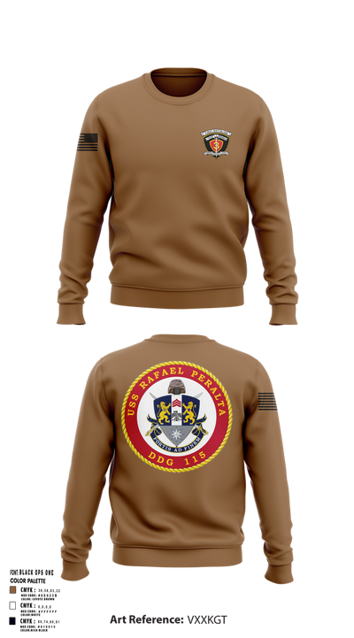 USS Rafael Peralta DDG 115 35678200 Crew Neck Sweatshirt - 101