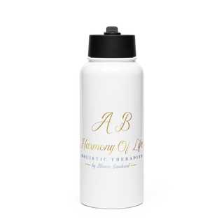 A B Harmony Of Life 43960394 Stainless Steel Water Bottle with a Straw Lid