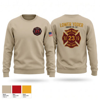Crew Neck Sweatshirt, Lower Yoder fire, Fire Department, Teamtime, Team time, sublimation, custom sports apparel, team uniforms, spirit wear, spiritwear, sports uniforms, custom shirts, team store, custom team store, fundraiser sports, apparel fundraiser