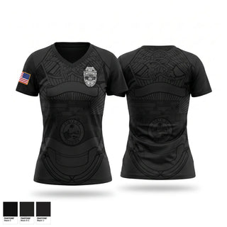Womens Short Sleeve Vneck Shirt, Criminal Investigation Unit, Police, Teamtime, Team time, sublimation, custom sports apparel, team uniforms, spirit wear, spiritwear, sports uniforms, custom shirts, team store, custom team store, fundraiser sports, apparel fundraiser