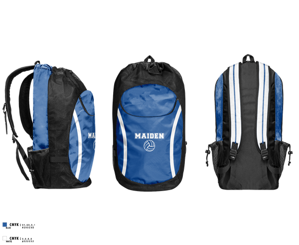 Gear Bag, Maiden High School Volleyball, Women's Volleyball, Teamtime, Team time, sublimation, custom sports apparel, team uniforms, spirit wear, spiritwear, sports uniforms, custom shirts, team store, custom team store, fundraiser sports, apparel fundraiser