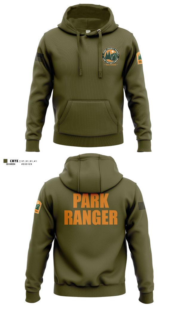 Hoodie, York County Park Ranger Division, Police, Teamtime, Team time, sublimation, custom sports apparel, team uniforms, spirit wear, spiritwear, sports uniforms, custom shirts, team store, custom team store, fundraiser sports, apparel fundraiser