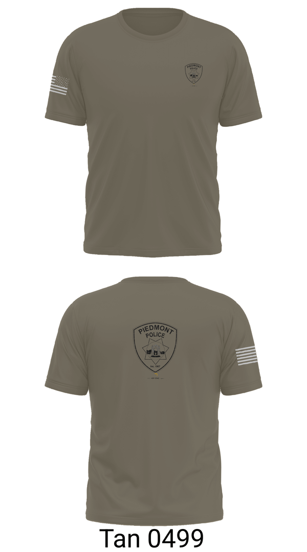 Short Sleeve Performance Shirt, Piedmont Police, Police, Teamtime, Team time, sublimation, custom sports apparel, team uniforms, spirit wear, spiritwear, sports uniforms, custom shirts, team store, custom team store, fundraiser sports, apparel fundraiser