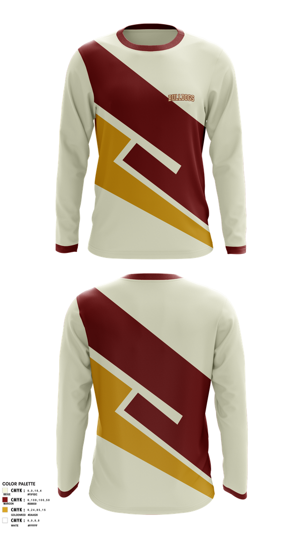 Long Sleeve Performance Shirt, Bulldogs, Men's Basketball, Teamtime, Team time, sublimation, custom sports apparel, team uniforms, spirit wear, spiritwear, sports uniforms, custom shirts, team store, custom team store, fundraiser sports, apparel fundraiser