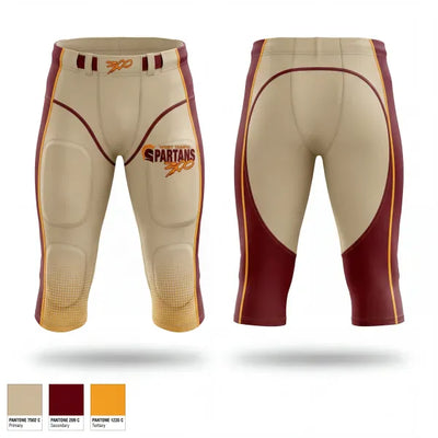 West Tampa Spartans 63438119 Integrated Football Pants - 1
