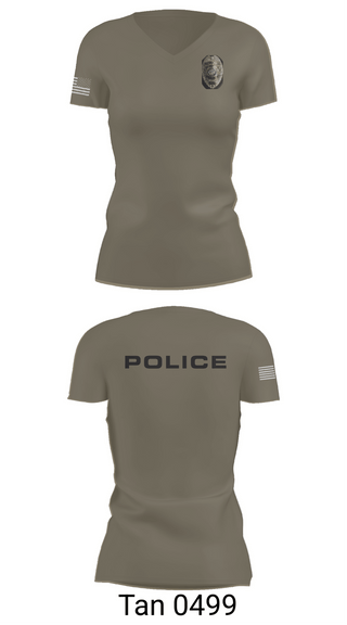 Womens Short Sleeve Vneck Shirt, Clinton County Sheriff's Office, Police, Teamtime, Team time, sublimation, custom sports apparel, team uniforms, spirit wear, spiritwear, sports uniforms, custom shirts, team store, custom team store, fundraiser sports, apparel fundraiser