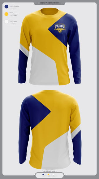Long Sleeve Performance Shirt, Clyde Fliers, Golf, Teamtime, Team time, sublimation, custom sports apparel, team uniforms, spirit wear, spiritwear, sports uniforms, custom shirts, team store, custom team store, fundraiser sports, apparel fundraiser