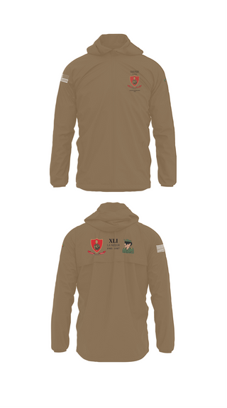 Windbreaker, CMLP41, Army, Teamtime, Team time, sublimation, custom sports apparel, team uniforms, spirit wear, spiritwear, sports uniforms, custom shirts, team store, custom team store, fundraiser sports, apparel fundraiser