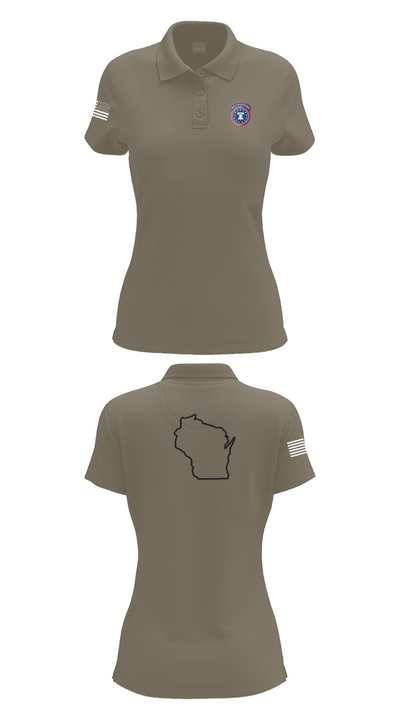 Waukesha recruiting station 70828393 Women's Short Sleeve Performance Polo  - 75