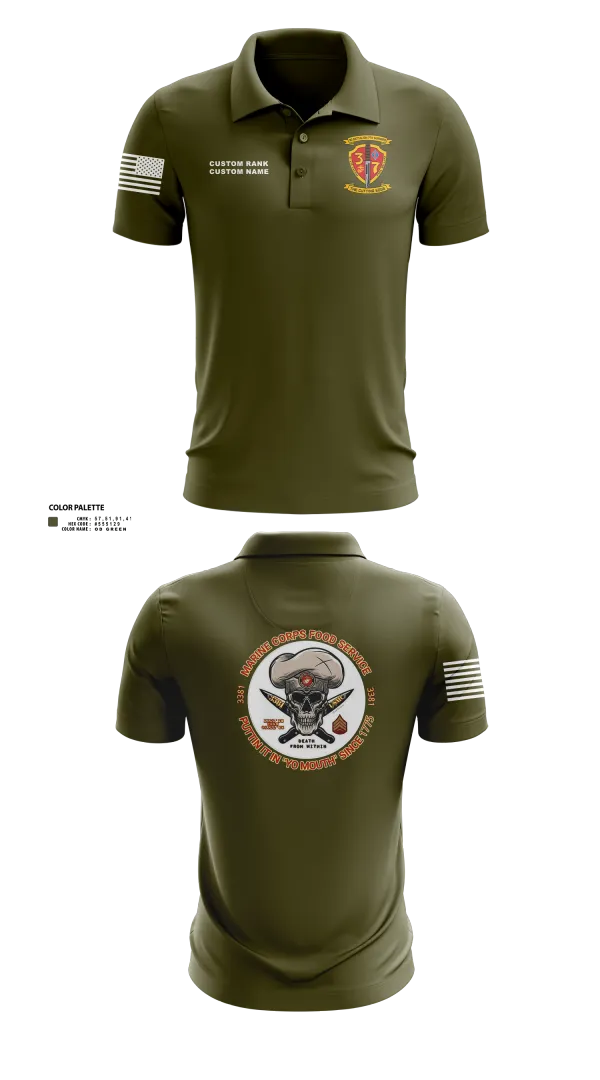 Short Sleeve Performance Polo, 3/7, Marines, Teamtime, Team time, sublimation, custom sports apparel, team uniforms, spirit wear, spiritwear, sports uniforms, custom shirts, team store, custom team store, fundraiser sports, apparel fundraiser