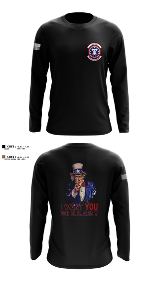 Long Sleeve Performance Shirt, US Army I Want You, Army, Teamtime, Team time, sublimation, custom sports apparel, team uniforms, spirit wear, spiritwear, sports uniforms, custom shirts, team store, custom team store, fundraiser sports, apparel fundraiser