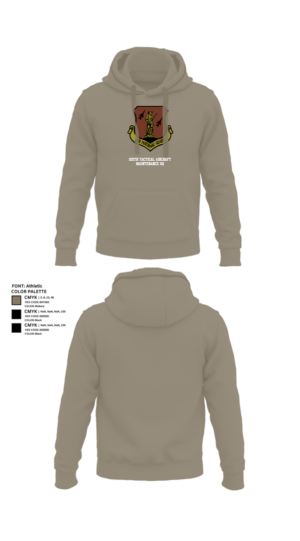 Hoodie, 125th Tactical Aircraft Maintenance SQ, , Teamtime, Team time, sublimation, custom sports apparel, team uniforms, spirit wear, spiritwear, sports uniforms, custom shirts, team store, custom team store, fundraiser sports, apparel fundraiser