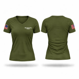 Womens Short Sleeve Vneck Shirt, INL Protective Force, Police, Teamtime, Team time, sublimation, custom sports apparel, team uniforms, spirit wear, spiritwear, sports uniforms, custom shirts, team store, custom team store, fundraiser sports, apparel fundraiser