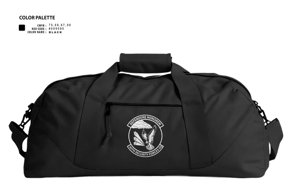 Duffle Bag, 90th Security Forces Squadron, Air Force, Teamtime, Team time, sublimation, custom sports apparel, team uniforms, spirit wear, spiritwear, sports uniforms, custom shirts, team store, custom team store, fundraiser sports, apparel fundraiser