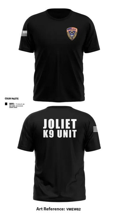 Joliet Police K-9 Unit 79217416 Old School Cotton Feel Shirt - 29