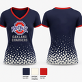 Oakland Chargers 14959223 Women's Short Sleeve V-neck Shirt - 1