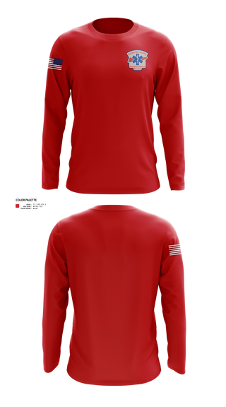 Long Sleeve Performance Shirt, Hardeman County Ambulance Service, EMS/EMT, Teamtime, Team time, sublimation, custom sports apparel, team uniforms, spirit wear, spiritwear, sports uniforms, custom shirts, team store, custom team store, fundraiser sports, apparel fundraiser