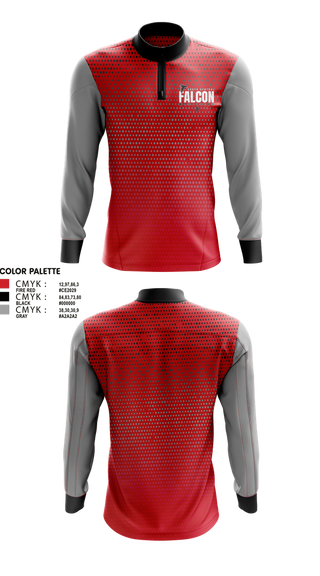Quarter Zip Jacket, Soutch Central High School Falcons, Wrestling, Teamtime, Team time, sublimation, custom sports apparel, team uniforms, spirit wear, spiritwear, sports uniforms, custom shirts, team store, custom team store, fundraiser sports, apparel fundraiser