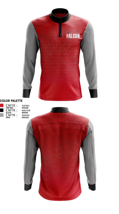 Soutch Central High School Falcons 32707913 Quarter Zip Jacket - 2