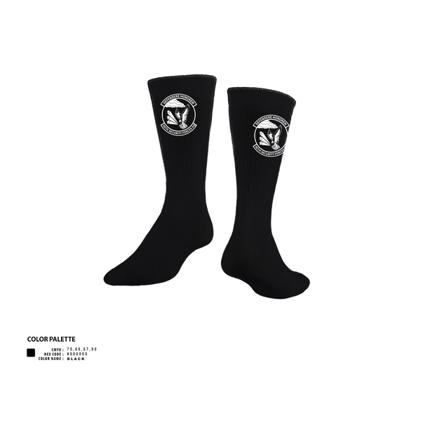 Custom Socks, 90th Security Forces Squadron, Air Force, Teamtime, Team time, sublimation, custom sports apparel, team uniforms, spirit wear, spiritwear, sports uniforms, custom shirts, team store, custom team store, fundraiser sports, apparel fundraiser
