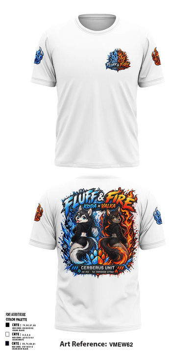 Chaos squad fire and Ice Short Sleeve Performance Shirt - 7