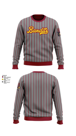 Crew Neck Sweatshirt, Barren Bandits, Softball, Teamtime, Team time, sublimation, custom sports apparel, team uniforms, spirit wear, spiritwear, sports uniforms, custom shirts, team store, custom team store, fundraiser sports, apparel fundraiser