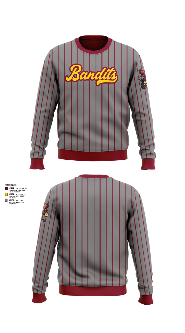 Crew Neck Sweatshirt, Barren Bandits, Softball, Teamtime, Team time, sublimation, custom sports apparel, team uniforms, spirit wear, spiritwear, sports uniforms, custom shirts, team store, custom team store, fundraiser sports, apparel fundraiser