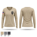 Dallas Marshal Women's Long Sleeve V-neck Shirt - 1