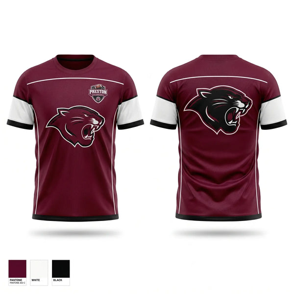 Soft Poly Tee Cotton Like Feel, Preston Panthers, , Teamtime, Team time, sublimation, custom sports apparel, team uniforms, spirit wear, spiritwear, sports uniforms, custom shirts, team store, custom team store, fundraiser sports, apparel fundraiser