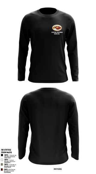 Long Sleeve Performance Shirt, Central Regional High School Bowling, Bowling, Teamtime, Team time, sublimation, custom sports apparel, team uniforms, spirit wear, spiritwear, sports uniforms, custom shirts, team store, custom team store, fundraiser sports, apparel fundraiser