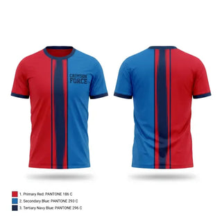 Short Sleeve Performance Shirt, Crimson Force, Men's Soccer, Teamtime, Team time, sublimation, custom sports apparel, team uniforms, spirit wear, spiritwear, sports uniforms, custom shirts, team store, custom team store, fundraiser sports, apparel fundraiser