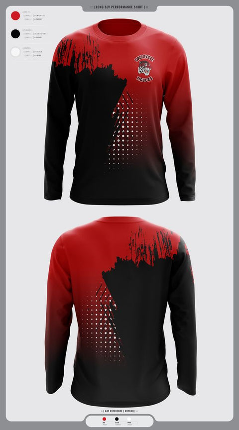 Long Sleeve Performance Shirt, Circleville Tigers, Spirit Store, Teamtime, Team time, sublimation, custom sports apparel, team uniforms, spirit wear, spiritwear, sports uniforms, custom shirts, team store, custom team store, fundraiser sports, apparel fundraiser