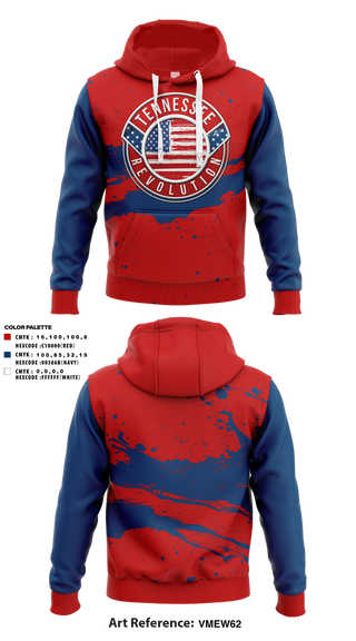 Hoodie, Tennessee Revolution, , Teamtime, Team time, sublimation, custom sports apparel, team uniforms, spirit wear, spiritwear, sports uniforms, custom shirts, team store, custom team store, fundraiser sports, apparel fundraiser