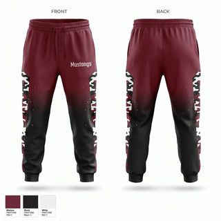 Sweatpants, Mustangs, Women's Basketball, Teamtime, Team time, sublimation, custom sports apparel, team uniforms, spirit wear, spiritwear, sports uniforms, custom shirts, team store, custom team store, fundraiser sports, apparel fundraiser