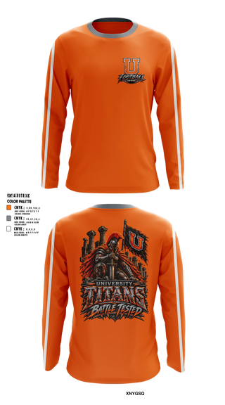Long Sleeve Performance Shirt, University Titans, Police, Teamtime, Team time, sublimation, custom sports apparel, team uniforms, spirit wear, spiritwear, sports uniforms, custom shirts, team store, custom team store, fundraiser sports, apparel fundraiser