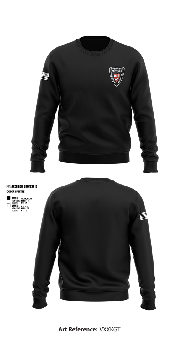 Crew Neck Sweatshirt, University Hospitals Protective Services, , Teamtime, Team time, sublimation, custom sports apparel, team uniforms, spirit wear, spiritwear, sports uniforms, custom shirts, team store, custom team store, fundraiser sports, apparel fundraiser